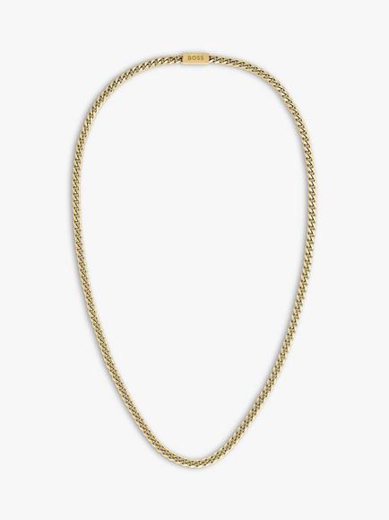 BOSS Men's Him Collection Chain Necklace, Gold, Gold