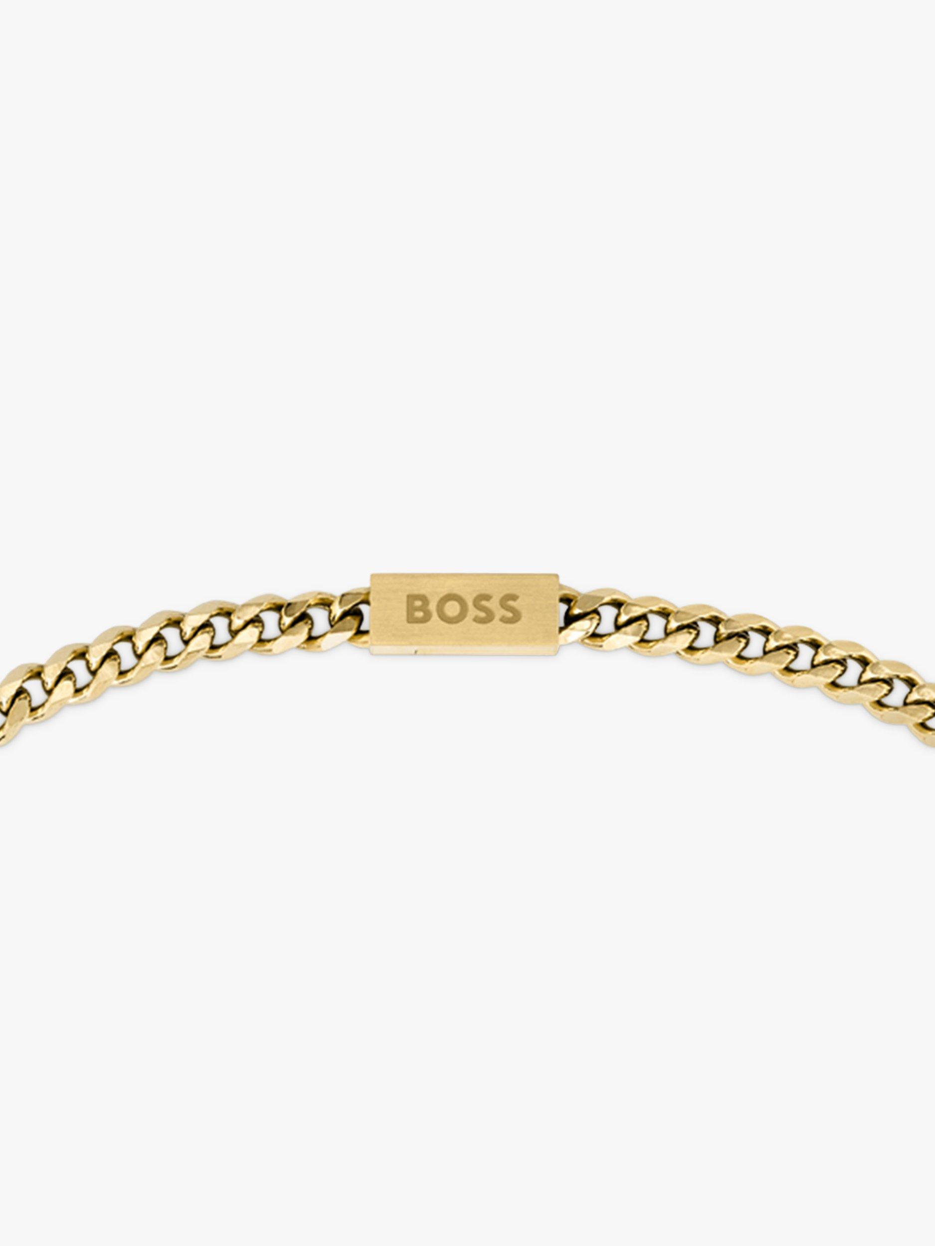 Product image 2 of 3, which shows BOSS Men's Him Collection Chain Necklace, Gold
