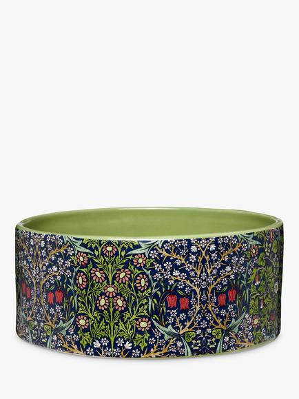 William Morris At Home Ceramic Dog Food Bowl, Multi