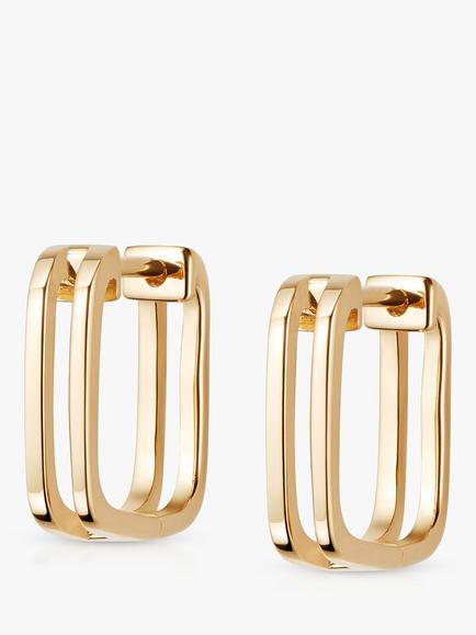 Daisy London Rupi Huggie Hoop Earrings, Gold