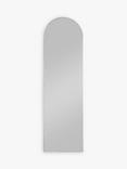 Hurston Arched Metal Frame Full-Length Wall Mirror, 170 x 50cm, Champagne