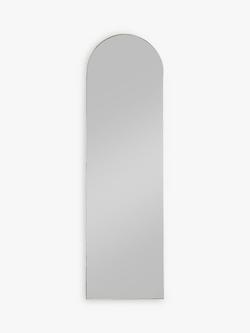Hurston Arched Metal Frame Full-Length Wall Mirror, 170 x 50cm, Champagne