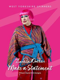 West Yorkshire Spinners Zandra Rhodes 'Make A Statement' 15 Hand-Knit Designs Pattern Book, 