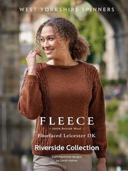 West Yorkshire Spinners Blue Faced Leicester Knitting Pattern Book by Sarah Hatton, 