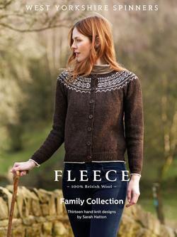 West Yorkshire Spinners Fleece Family Collection Knitting Pattern Book by Sarah Hatton, 