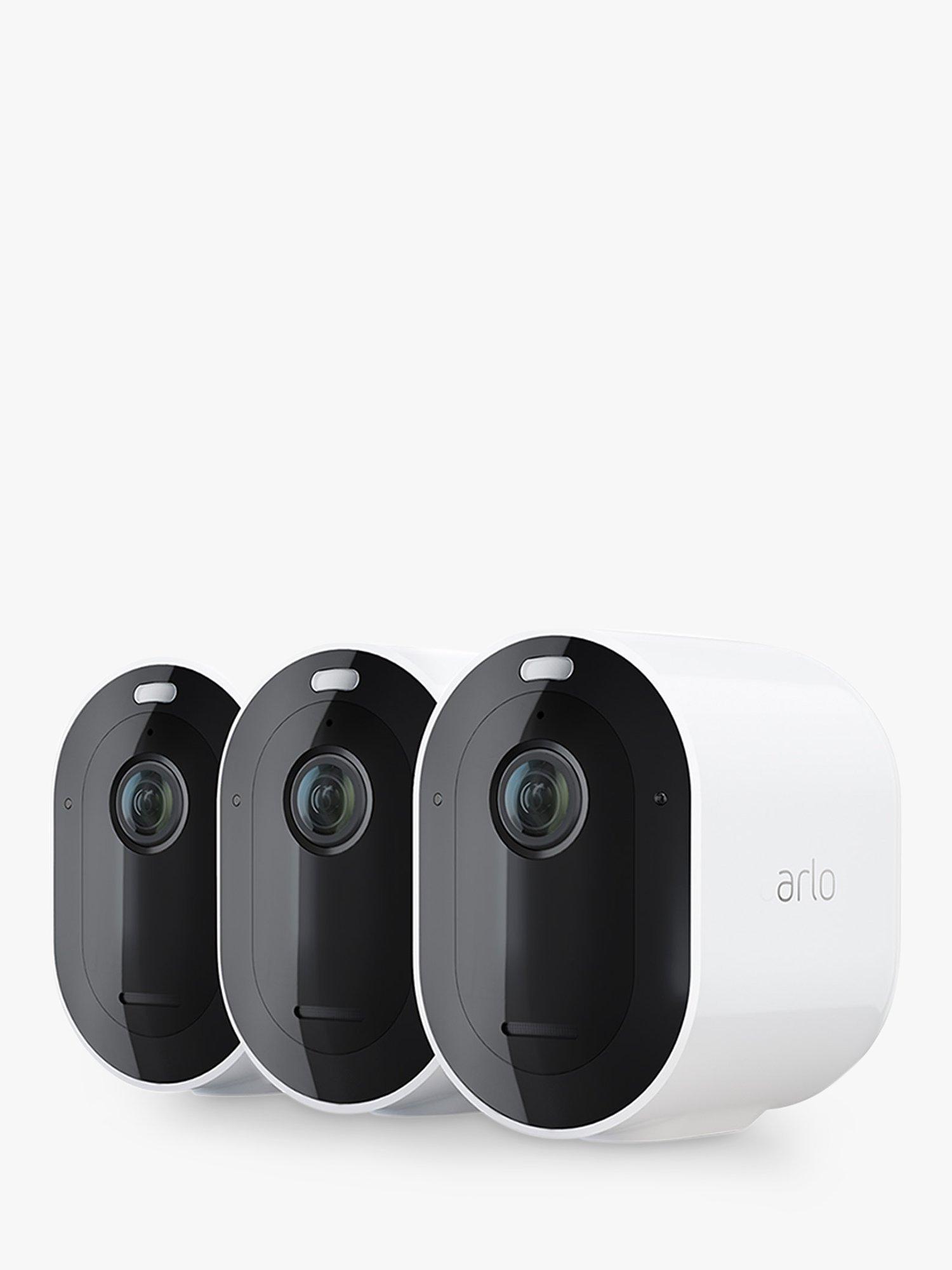 Arlo Pro 4 Wireless Smart Security System with Three 2K HDR Indoor or Outdoor Cameras