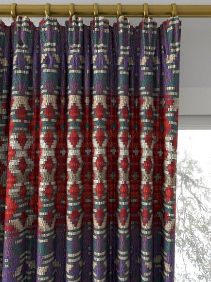Prestigious Textiles Zebedee Made to Measure Curtains or Roman Blind, Loganberry - view 2, Loganberry