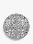 John Lewis Cast Iron Trivet, 20.5cm, Grey