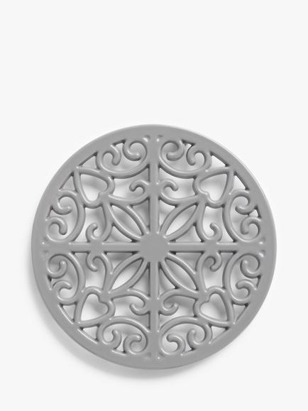 John Lewis Cast Iron Trivet, 20.5cm, Grey - view 2, Grey