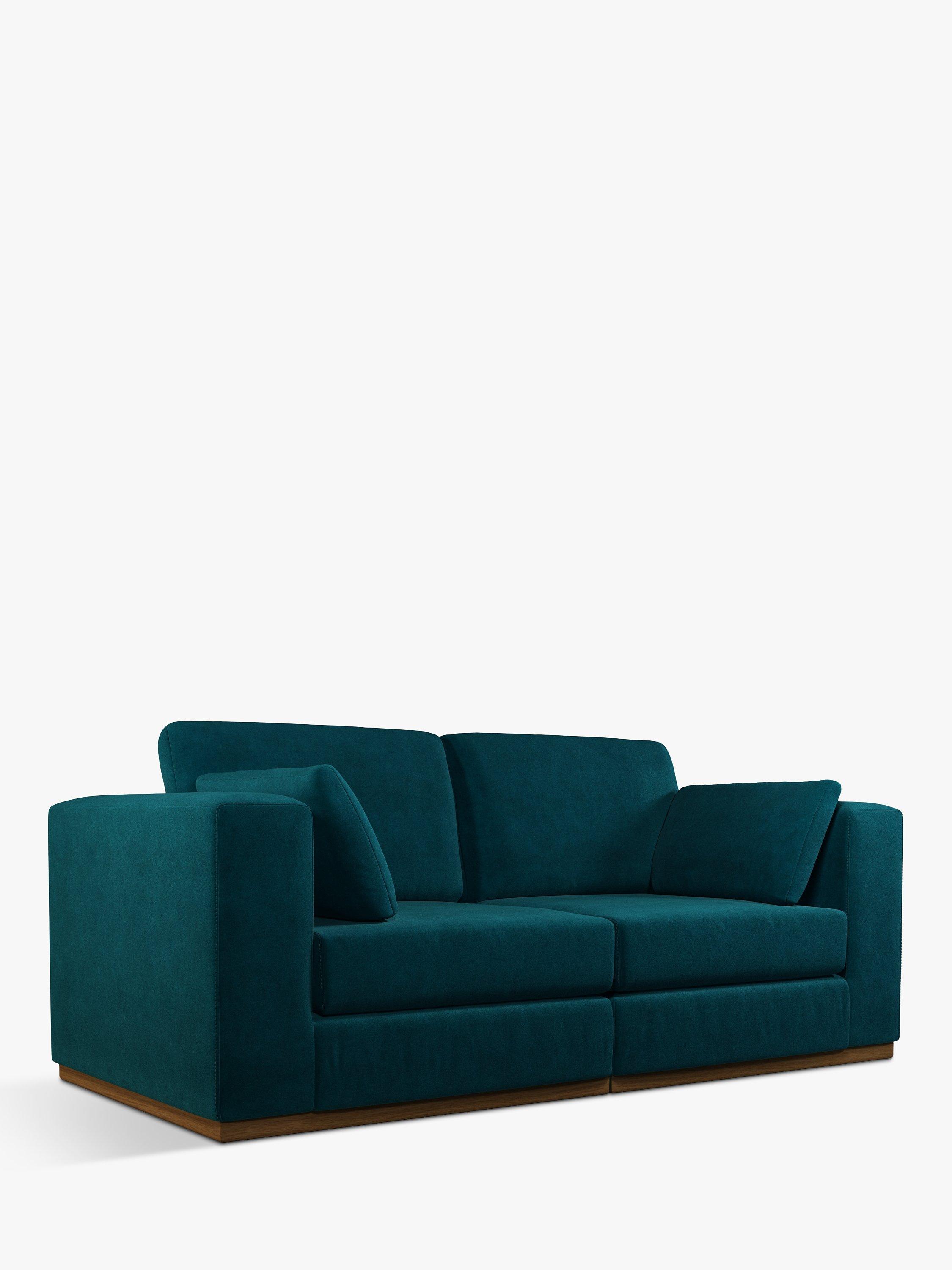 Rubik Range, John Lewis + Swoon Rubik Medium 2 Seater Sofa, Wildwood Green Velvet