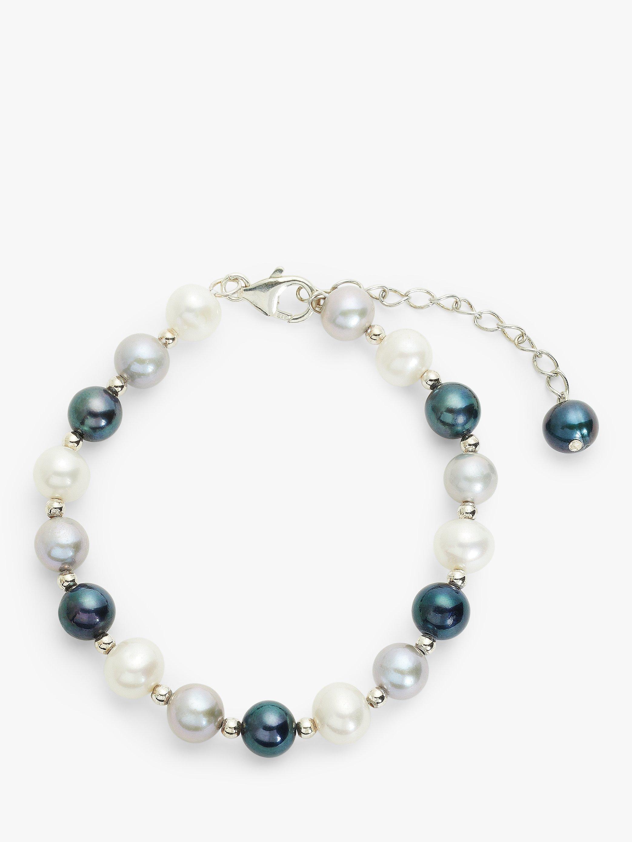 Product image 1 of 4, which shows Lido Freshwater Pearl & Sterling Silver Bracelet, Multi