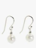 Lido Freshwater Pearl Hook Earrings, White