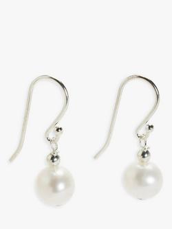 Lido Freshwater Pearl Hook Earrings, White, White