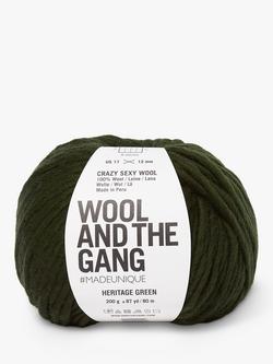 Wool And The Gang Crazy Sexy Wool Super Chunky Yarn, 200g, Heritage Green