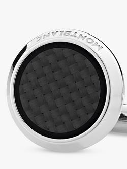 Montblanc Extreme 2.0 Round Cufflinks, Silver/Black - view 2, Silver/Black