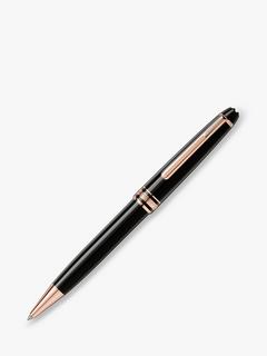 CLASS BALLPOINTMontblanc Meisterstück Rose Gold Coated Classique Ballpoint Pen, Black