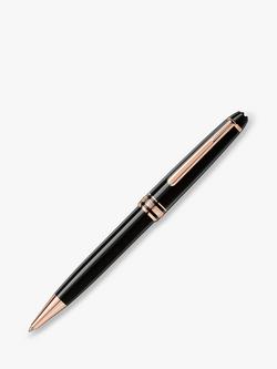 Montblanc Meisterstück Rose Gold Coated Classique Ballpoint Pen, Black, Black