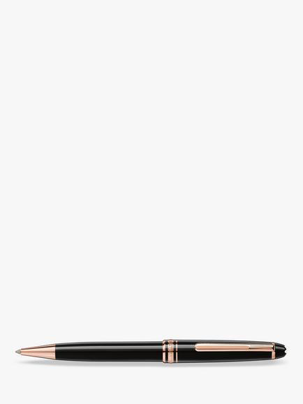 Montblanc Meisterstück Rose Gold Coated Classique Ballpoint Pen, Black - view 2, Black