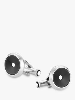 Montblanc Small Star Cufflinks, Black, Black