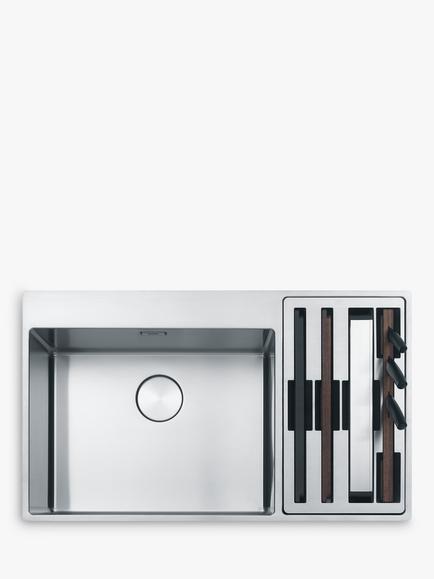 Franke Box Center BWX 220 54-27 1.5 Bowls Kitchen Sink, Stainless Steel - view 2, Stainless Steel