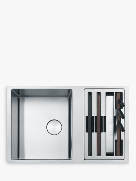 Franke Box Center BWX 120 41-27 1.5 Bowls Kitchen Sink, Stainless Steel - view 2, Stainless Steel