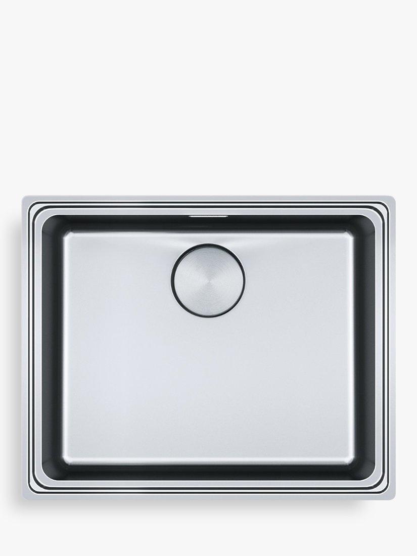 Franke Mythos MYX210-50/46 Single Bowl Inset Kitchen Sink, Stainless Steel
