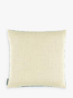 Morris & Co. Velvet Fruit Cushion, Indigo / Slate - view 2, Indigo / Slate