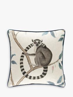 Sanderson Lemur Cushion, Blue, 