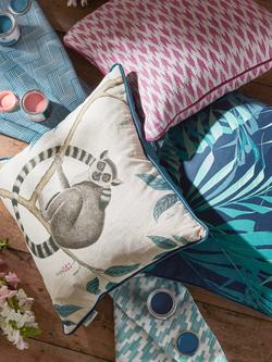 Sanderson Lemur Cushion, Blue - view 2, 