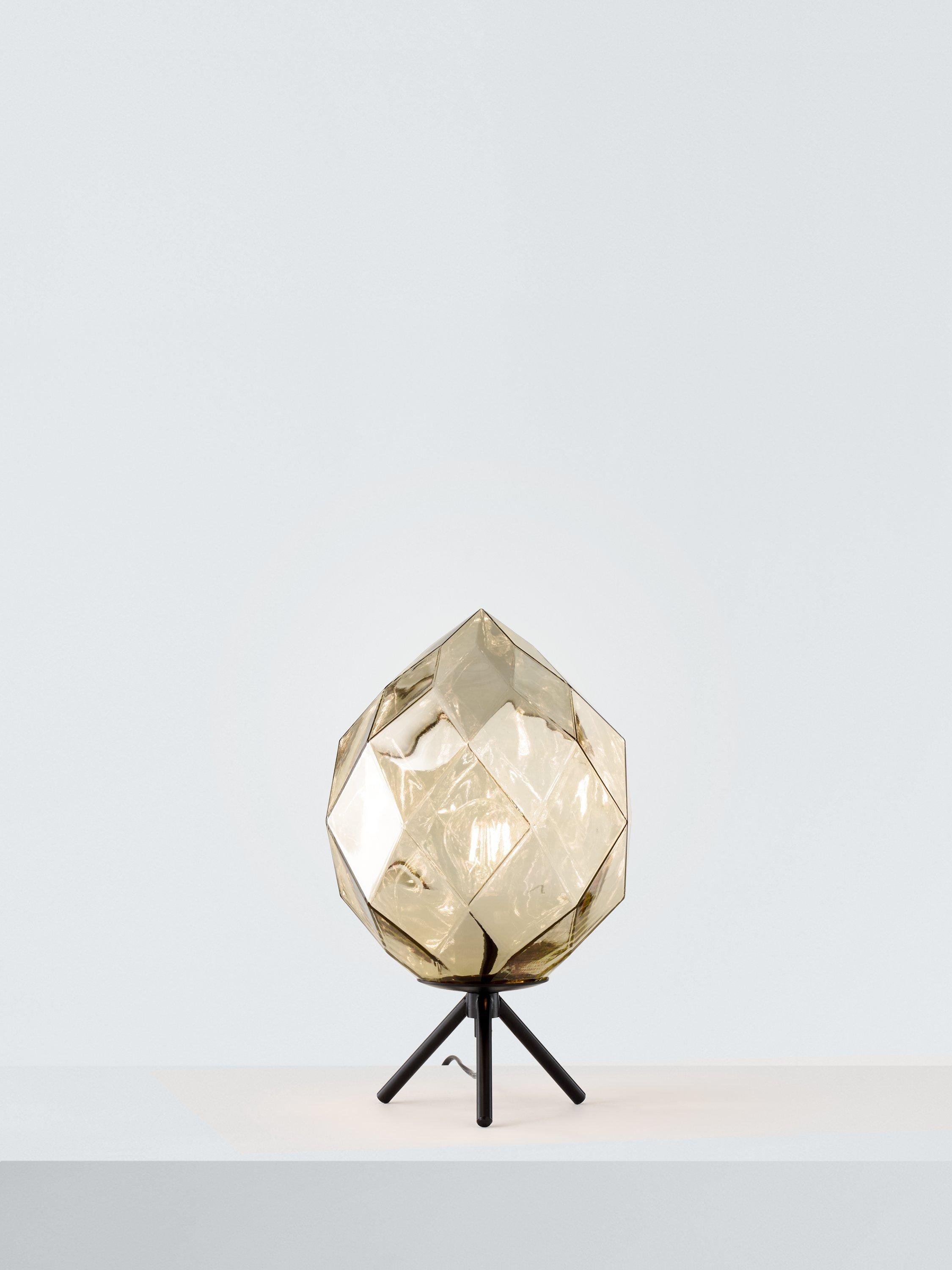 Impex Zoe Table Lamp, Gold/Black