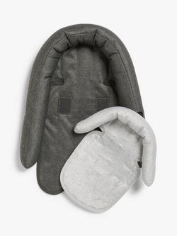 John Lewis ANYDAY 2-in-1 Newborn Baby Head and Body Support - view 2, Charcoal