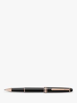 Montblanc Meisterstück Rose Gold Coated Classique Rollerball Pen, Black - view 2, Black
