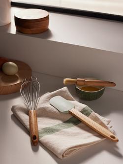John Lewis Leckford Farm Baking Utensils, Set of 3, FSC-Certified (Oak Wood) - view 2, Natural