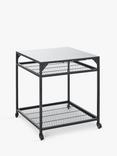 Ooni Large Modular Outdoor Kitchen Table/BBQ Trolley, Silver/Black