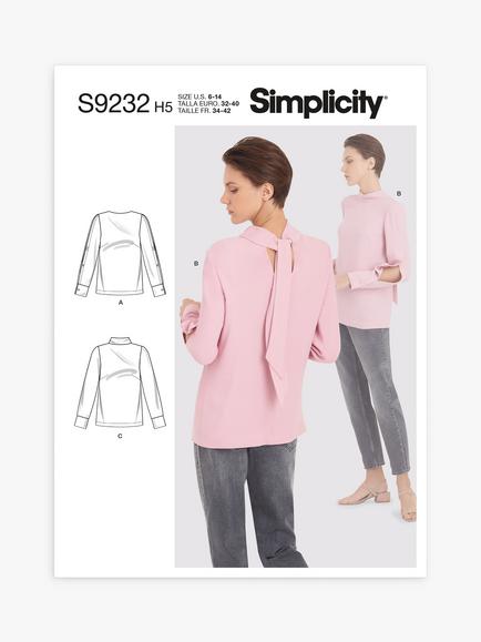 Simplicity Misses' Blouse Sewing Pattern S9232, 