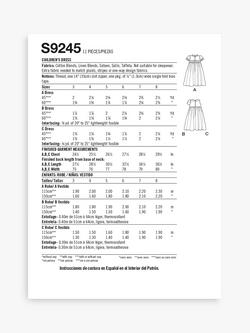 Simplicity Child's Dress Sewing Pattern, S9245, A - view 2, 