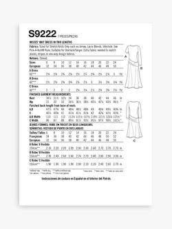 Simplicity Misses' Asymmetrical Draped Dress Sewing Pattern, S9222 - view 2, 
