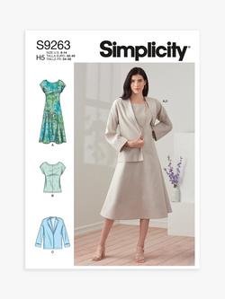 Simplicity Misses' Dress, Jacket and Top Sewing Pattern, S9263, 