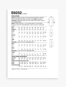 Simplicity Costumes Unisex Continental Uniform Sewing Pattern, S9252 - view 2, 