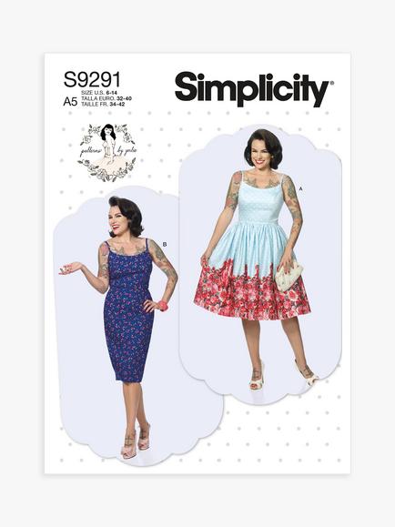 Simplicity Misses' Close Fitting Dress Sewing Pattern, S9291, 