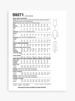 Simplicity Misses' Jacket, Tank top and Cropped Trousers Sewing Pattern, S9271 - view 2, 