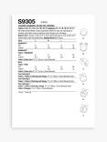 Simplicity Accessories Children's Headwear and Face Covering Sewing Pattern, S9305, A