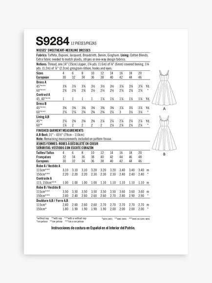 Simplicity Misses' flared Dress Sewing Pattern, S9284 - view 2, 