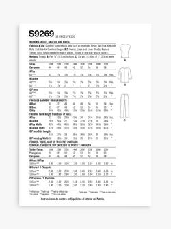 Simplicity Plus Size Jacket, Top and Trousers Sewing Pattern, S9269 - view 2, 