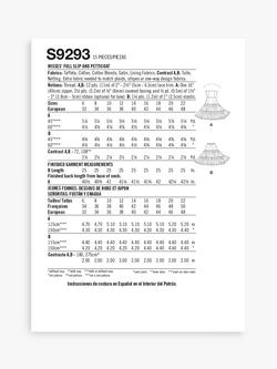 Simplicity Misses' Full Slip and Petticoat Sewing Pattern, S9293 - view 2, 