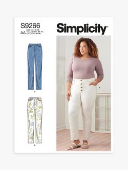 Simplicity Misses' Plus Size Vintage Jeans Sewing Pattern, S9266, 