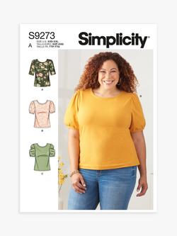 Simplicity Misses' Scoop Neck Knit Top Sewing Pattern, S9273, A, 