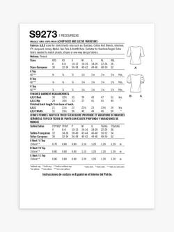 Simplicity Misses' Scoop Neck Knit Top Sewing Pattern, S9273, A - view 2, 