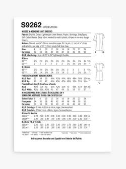 Simplicity Misses' V-Neckline Shift Dress Sewing Pattern, S9262 - view 2, 