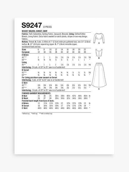 Simplicity Costume Victorian Dress Sewing Pattern, S9247 - view 2, Multi